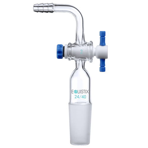 Adapter, Flow Control, PTFE Stopcock, 90 Deg