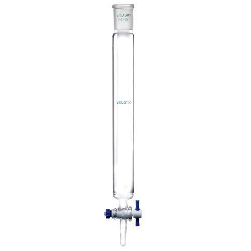 Chromatography Column, PTFE Stopcock,  Standard Taper Joint Fritted Disc