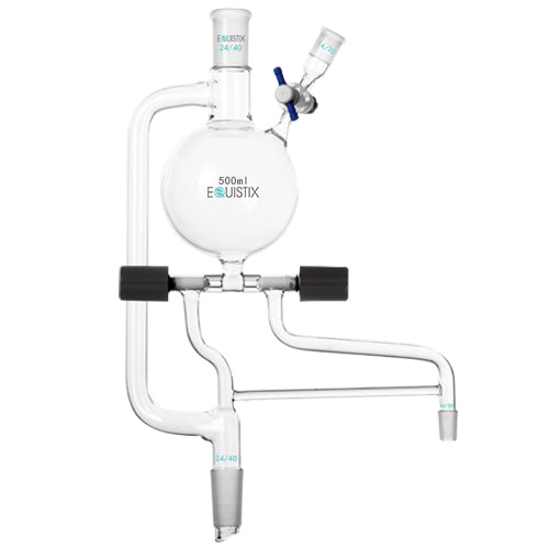 Distilling Head, Solvent, High Vacuum Valve