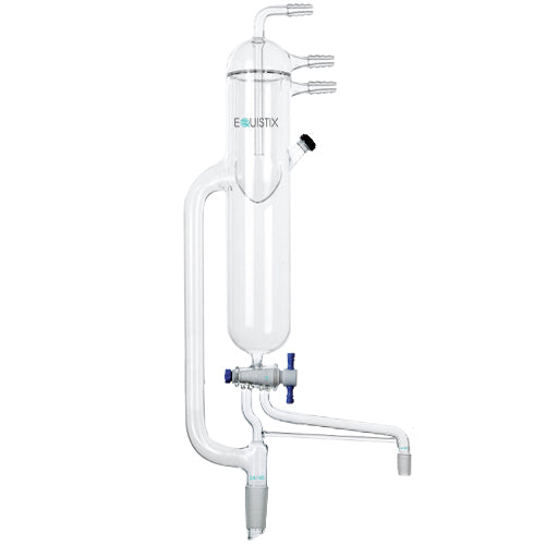 Distilling Head, Solvent, Teflon Stopcock, Built-in Condenser