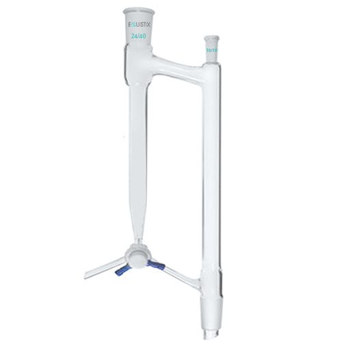 Distilling Receiver, Moisture Test, Recycle Type Teflon Stopcock
